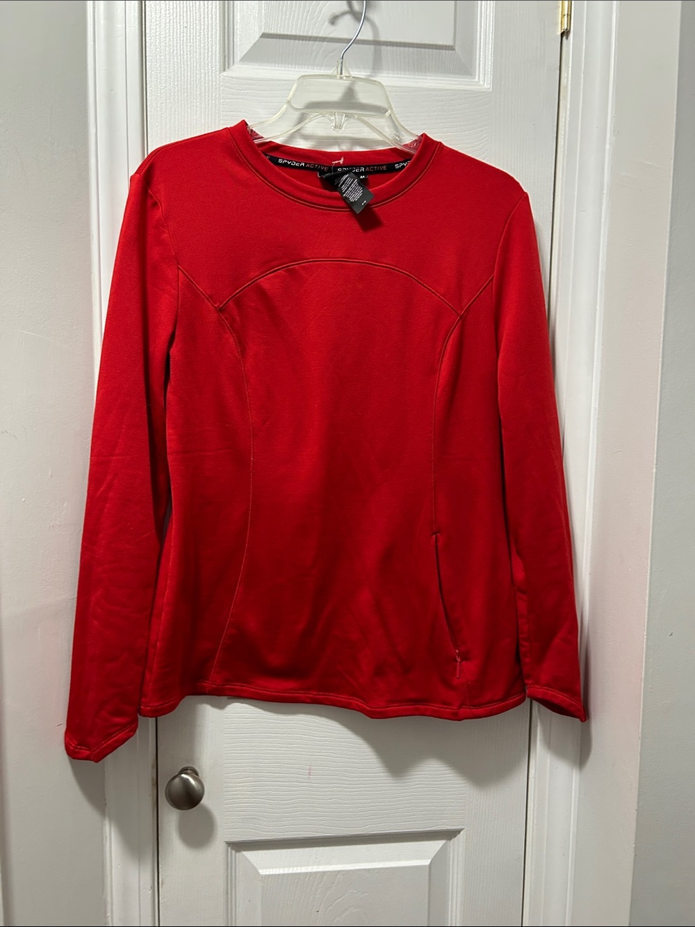Spider Red Long-Sleeve Performance Top